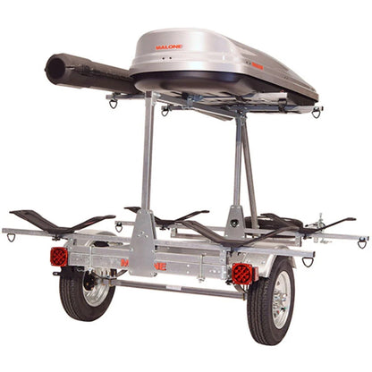 Malone MicroSport Low Bed Trailer package(Tier, Spare, 2 sets MegaWings, Cargo Box, Rod Tube)
