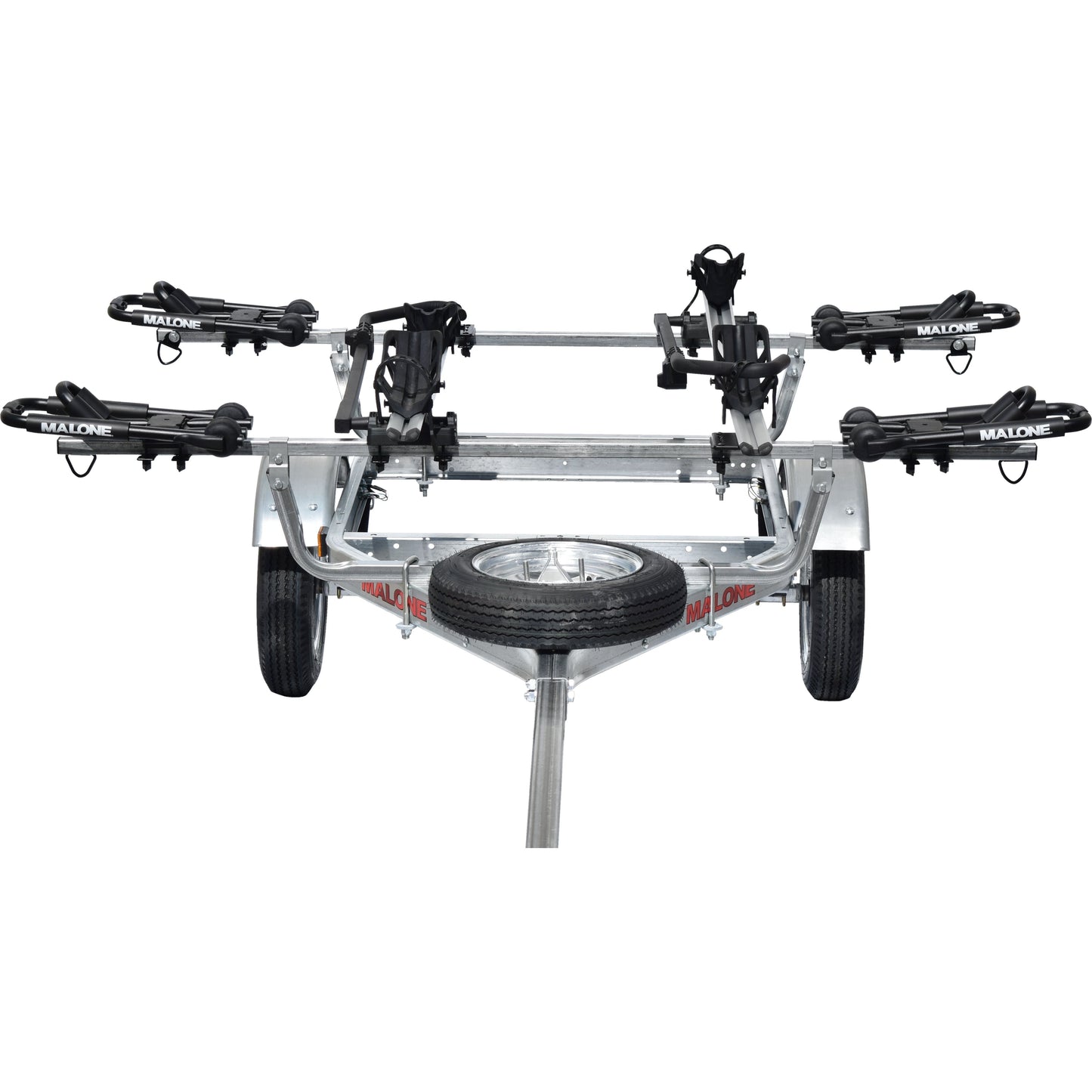 Malone MicroSport Package 1-Trailer, 1-Spare Tire Kit, 2 - JPro2, 2-Tray Style Bike Racks