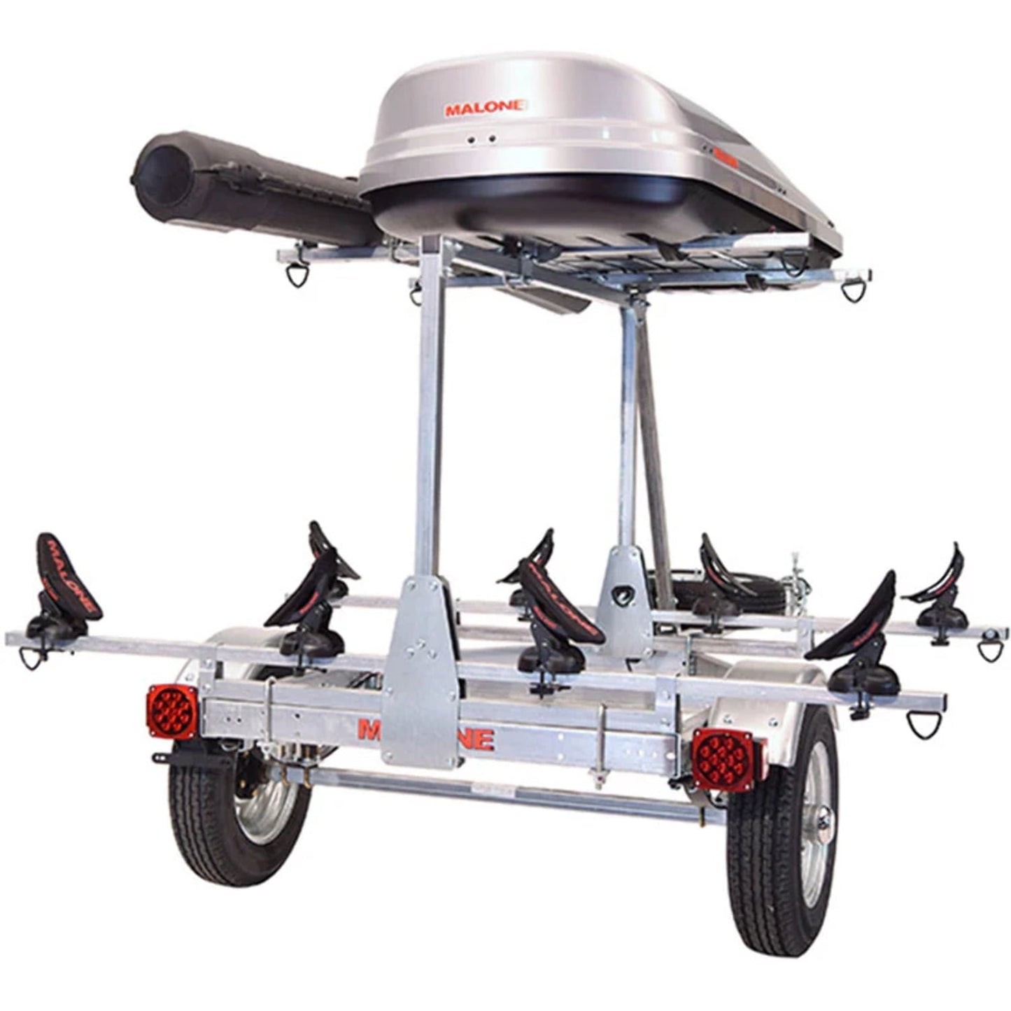 Malone MicroSport Low Bed Trailer package(Tier, Spare, 2 sets Saddle UP, Cargo Box, Rod Tube)