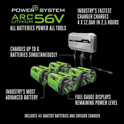EGO Power Z6+ 42″ 56-Volt Lithium-Ion  Zero Turn Mower