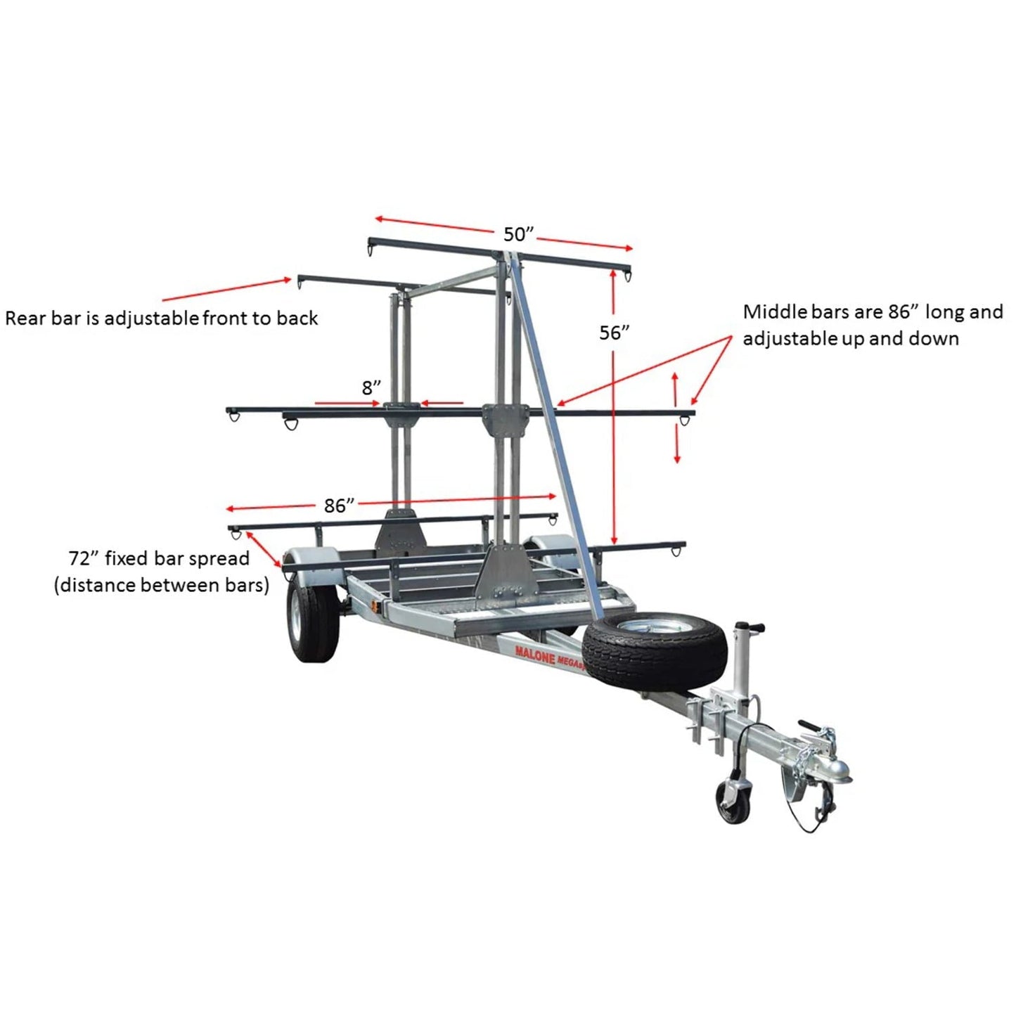 Malone MegaSport Outfitter 3 Tier Trailer