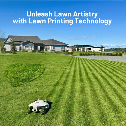 LUBA 2 AWD 5000: Perimeter Wire Free Robot Lawn Mower