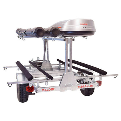 Malone MegaSport LowBed w/ Tier Kayak Trailer Package