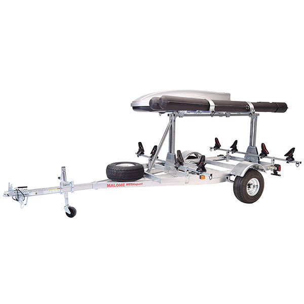 Malone MegaSport LowBed w/ Tier Kayak Trailer Package