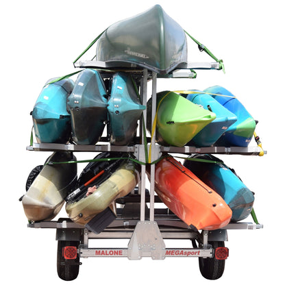 Malone MegaSport Outfitter 3 Tier Kayak Trailer