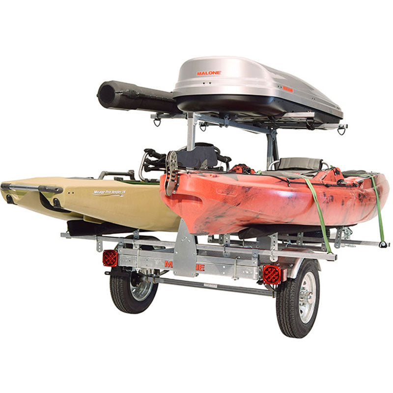 Malone MicroSport LowBed 2-Boat Bunk-Style Kayak Trailer with 2nd Tier