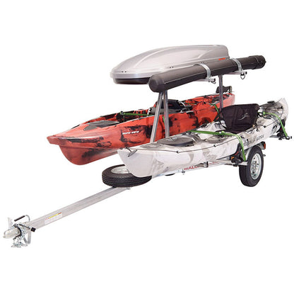 Malone MicroSport LowBed 2-Boat Saddle Up Pro Kayak Trailer Package w/ 2nd Tier