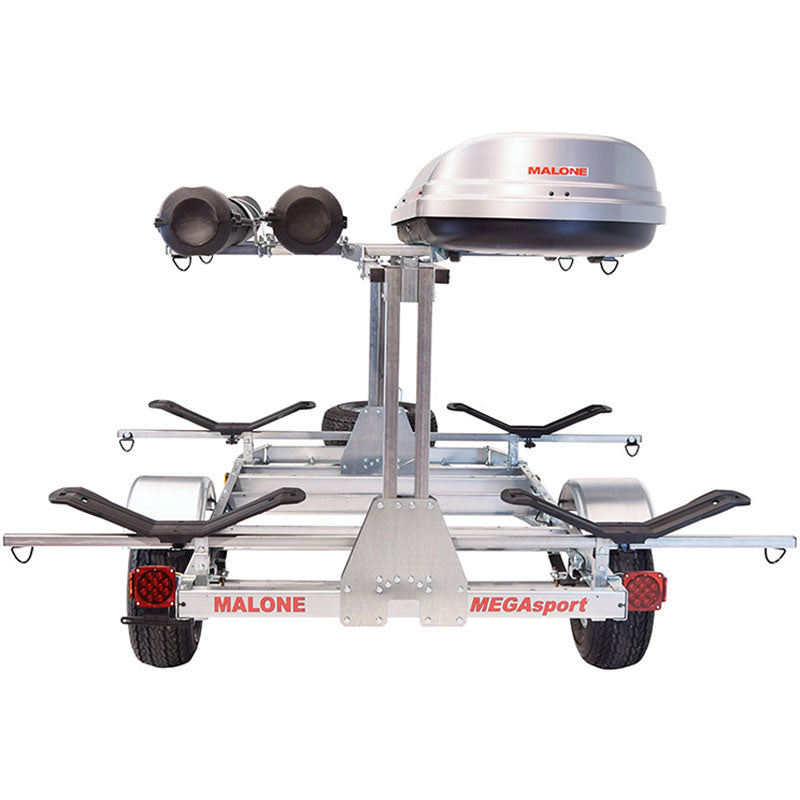 Malone MegaSport LowBed 2-Boat MegaWing Kayak Trailer Package with 2nd Tier
