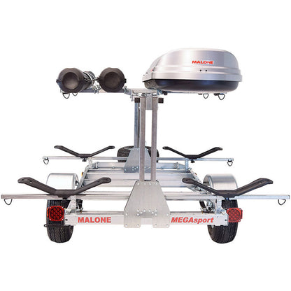 Malone MegaSport LowBed 2-Boat MegaWing Kayak Trailer Package with 2nd Tier